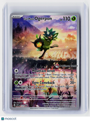 2024 Pokemon—Teal Mask Ogerpon (Pokémon Center) #123 Scarlet & Violet Promo—Holo