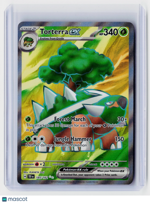 2024 Pokemon—Torterra ex #185/162 Temporal Forces—Ultra Rare Holo