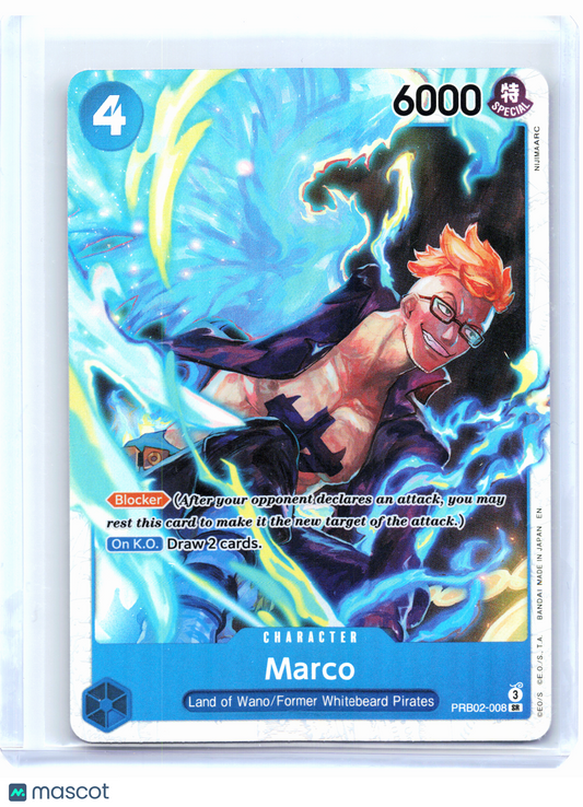 2025 One Piece TCG—Marco #PRB02-008 The Best Vol. 2—Super Rare Foil