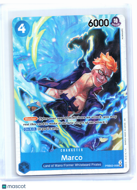 2025 One Piece TCG—Marco #PRB02-008 The Best Vol. 2—Super Rare Foil