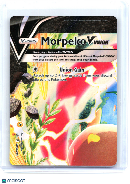 Pokemon—Morpeko V-Union #SWSH215/216/217/218 SWSH Pomo Cards— (Four Set)