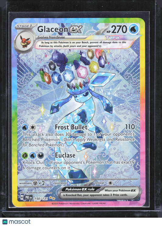 2025 Pokemon—Glaceon ex #150/131 Prismatic Evolutions—SIR Holo
