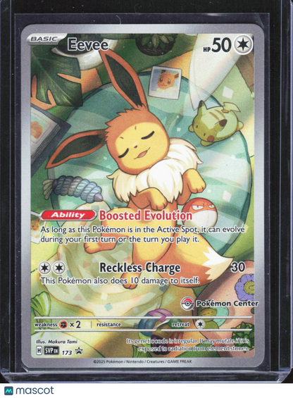 2025 Pokemon—Eevee (PC Stamp) #SVP EN 173 Scarlet & Violet Promo Cards—BSP Foil