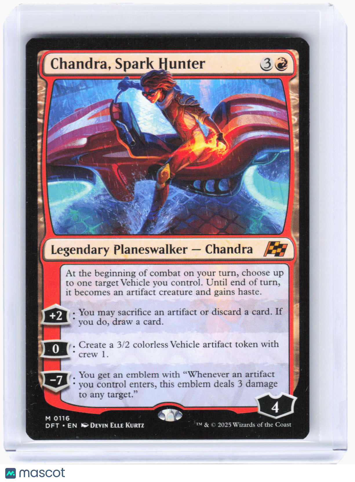 2025 Magic: The Gathering—Chandra Spark Hunter #116 Aetherdrift—Mythic Non-Foil