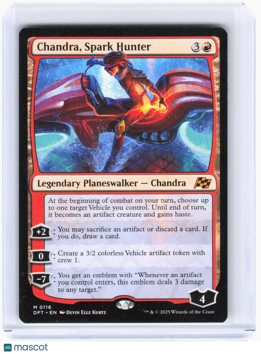 2025 Magic: The Gathering—Chandra Spark Hunter #116 Aetherdrift—Mythic Non-Foil