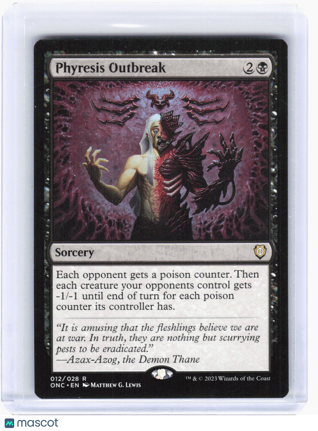 2023 Magic: The Gathering—Phyresis Outbreak #12 (ONC)—Rare Foil