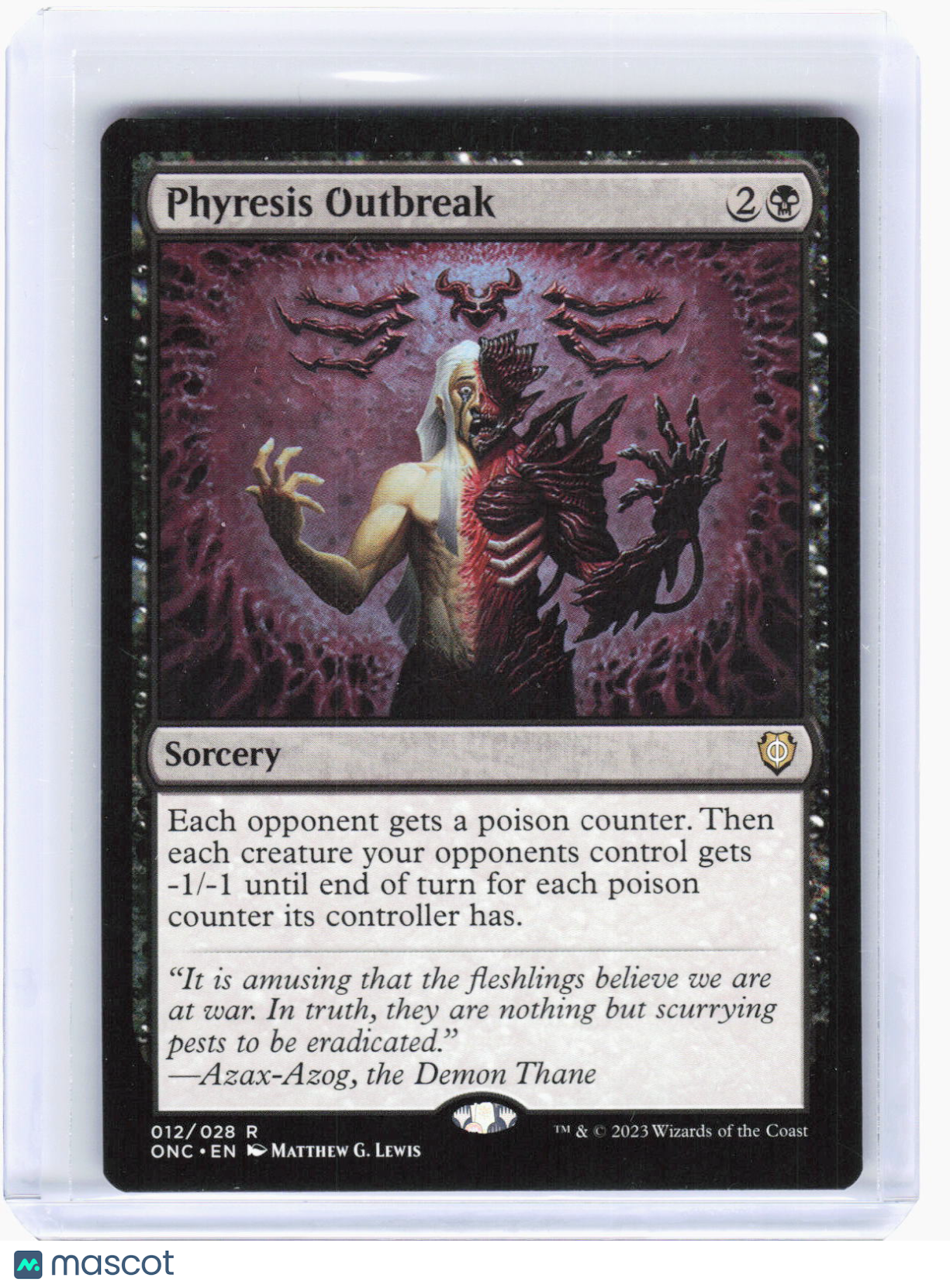 2023 Magic: The Gathering—Phyresis Outbreak #12 (ONC)—Rare Foil