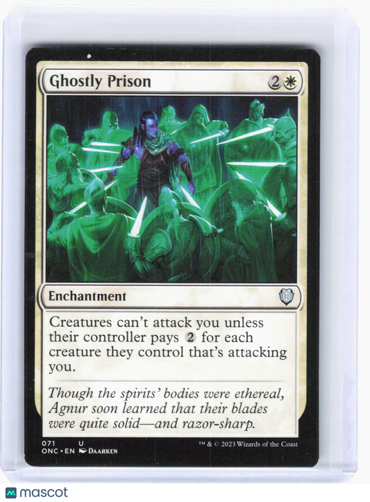 2023 Magic: The Gathering—Ghostly Prison #71 (ONC)—Uncommom Non-Foil