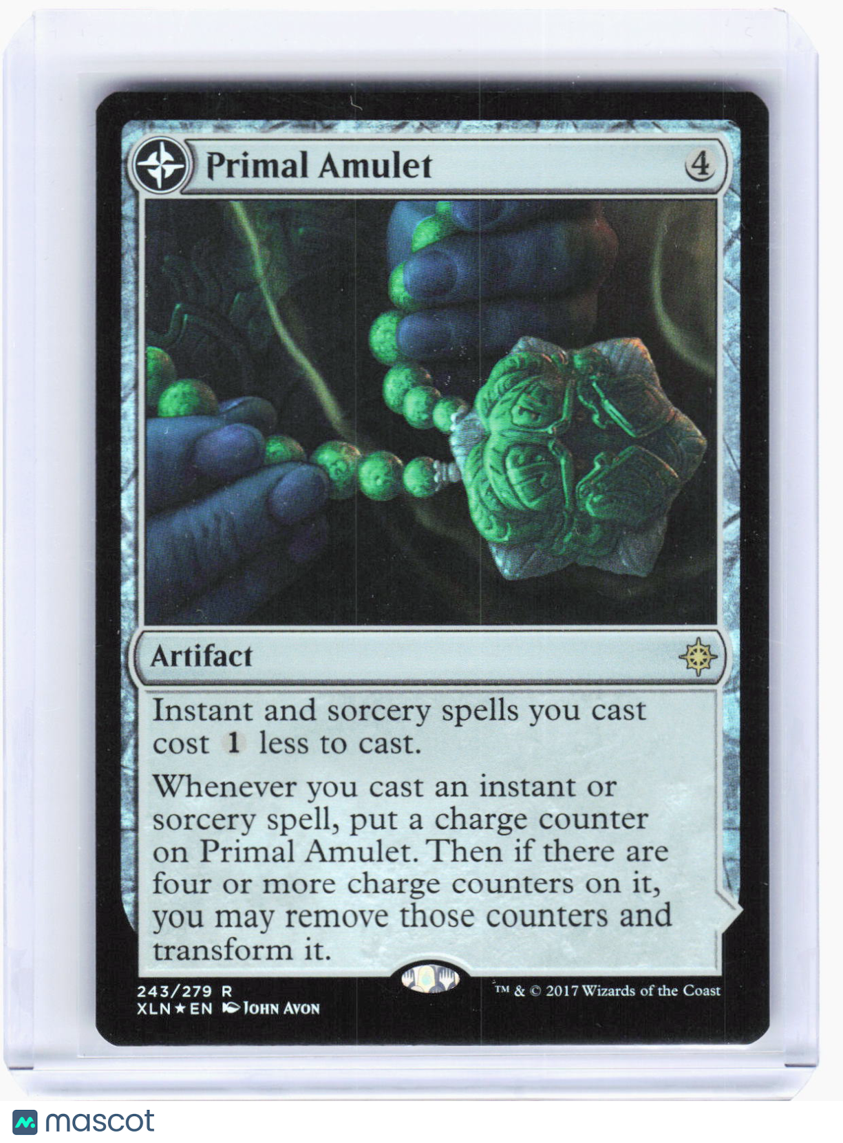 2017 Magic: The Gathering—Primal Amulet #243 Ixalan—Rare Foil