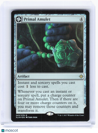 2017 Magic: The Gathering—Primal Amulet #243 Ixalan—Rare Foil