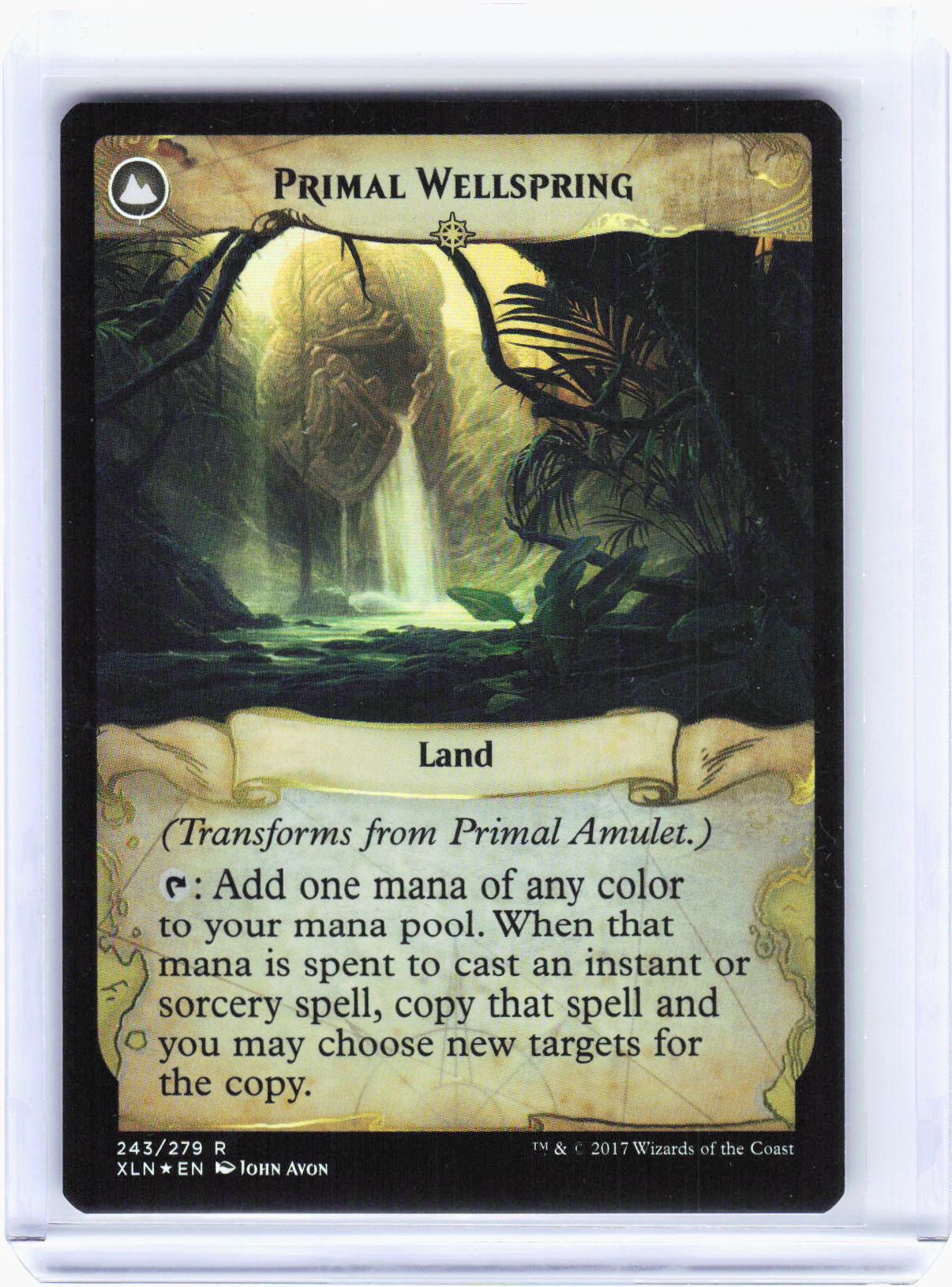 2017 Magic: The Gathering—Primal Amulet #243 Ixalan—Rare Foil