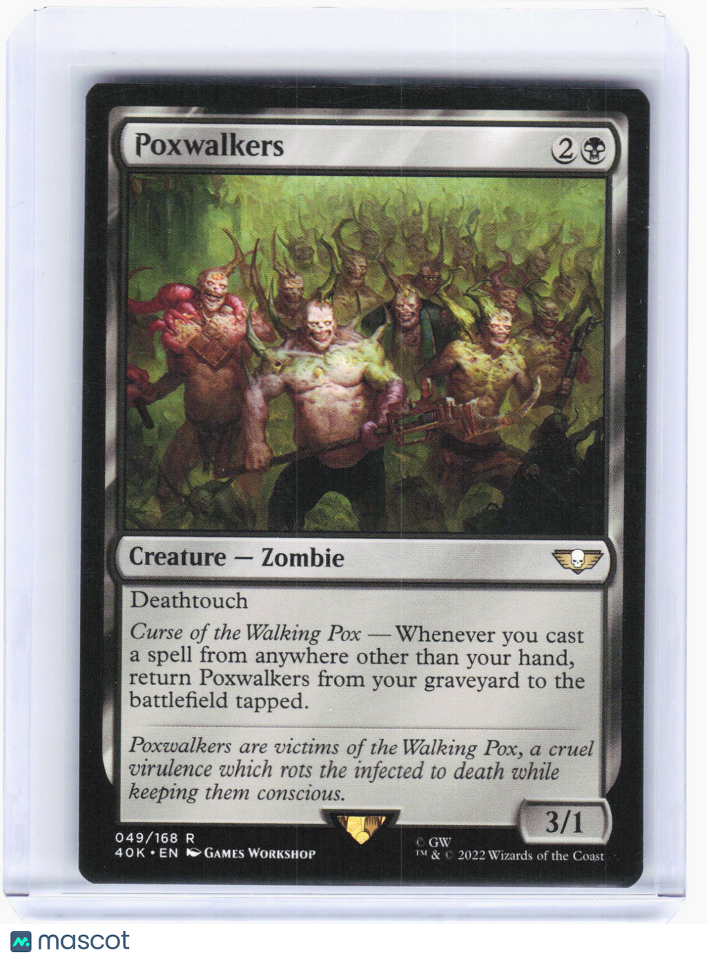2022 Magic: The Gathering—Poxwalkers #49 Warhammer 40,000—Rare Non-Foil