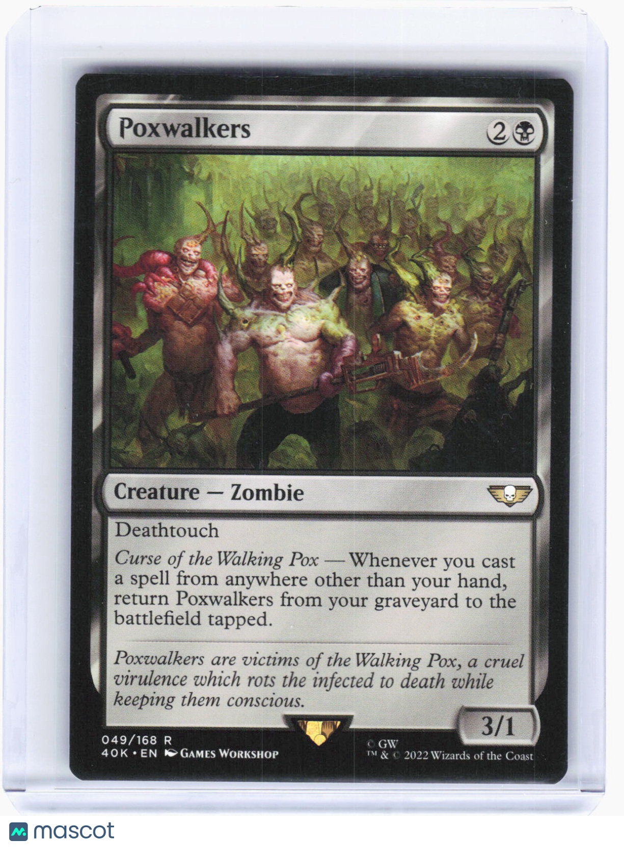 2022 Magic: The Gathering—Poxwalkers #49 Warhammer 40,000—Rare Non-Foil