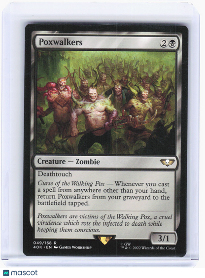 2022 Magic: The Gathering—Poxwalkers #49 Warhammer 40,000—Rare Non-Foil