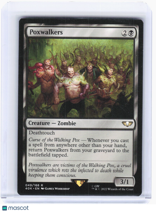 2022 Magic: The Gathering—Poxwalkers #49 Warhammer 40,000—Rare Non-Foil