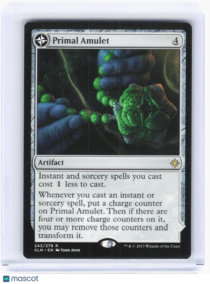 2017 Magic: The Gathering—Primal Amulet #243 Ixalan—Rare Non-Foil