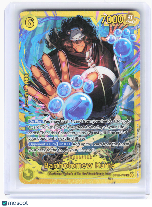2024 One Piece Card Game—Bartholomew Kuma OP12-119 Legacy of the Master—SER Foil