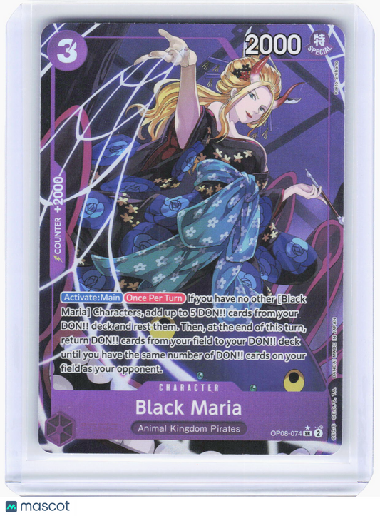 2024 One Piece TCG—Black Maria (Parallel) #OP08-074 Two Legends—Super Rare Foil