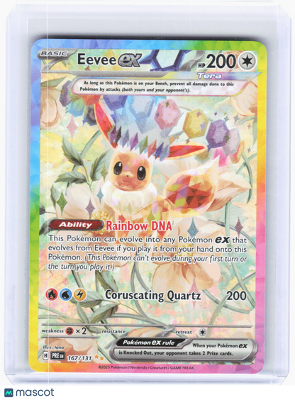 2025 Pokemon—Eevee ex #167/131 Prismatic Evolutions—SIR Holo