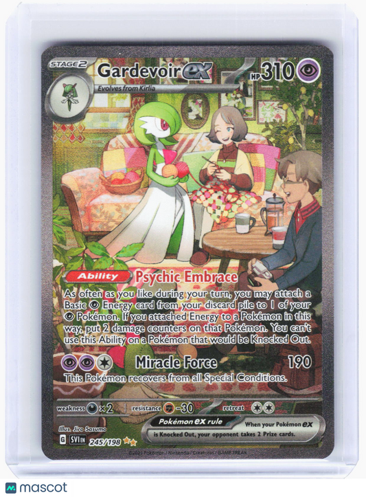 2023 Pokemon—Gardevoir ex #245/198 Scarlet & Violet Base Set—SIR Holo