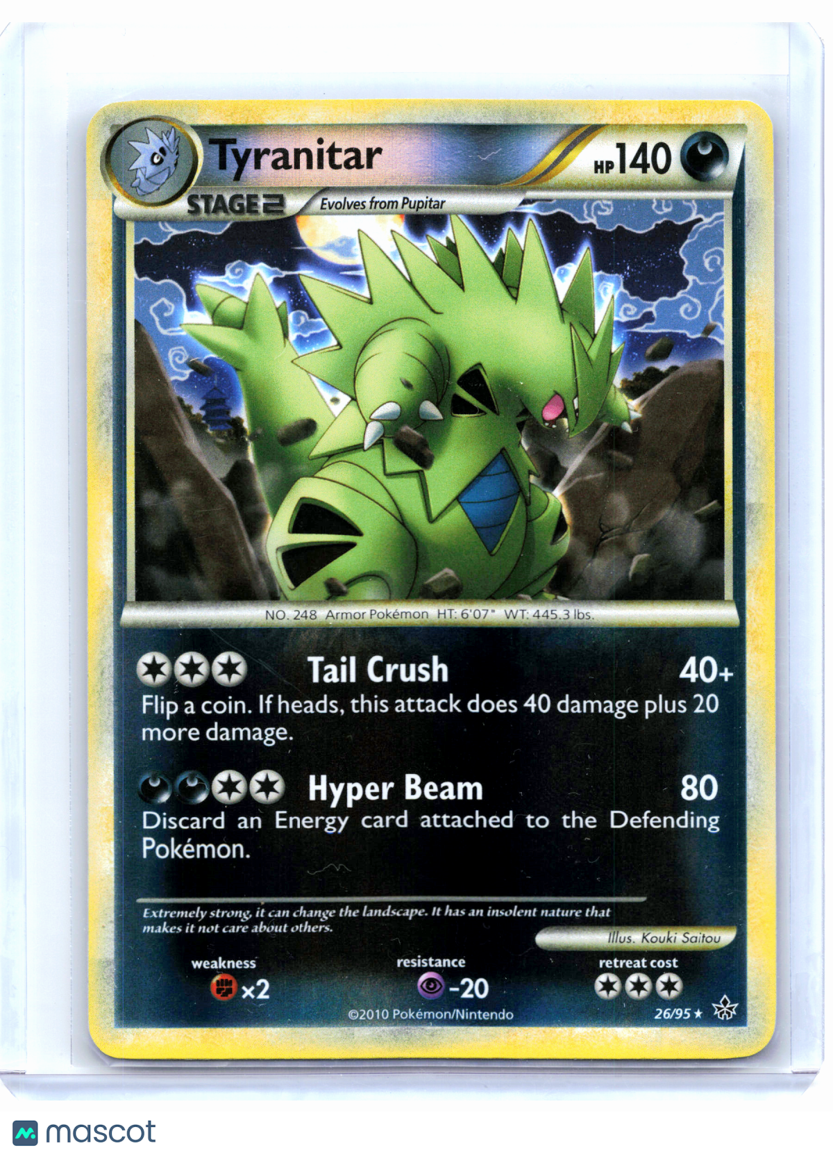 2014 Pokemon—Tyranitar #26/95 Unleashed—Rare Reverse Holo [Lightly Played]