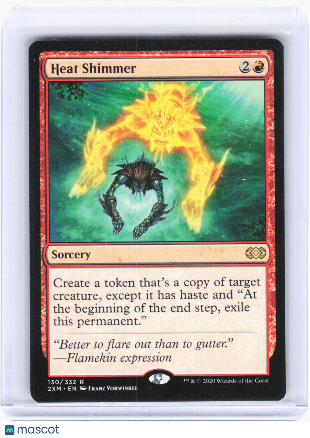 2020 Magic: The Gathering—Heat Shimmer #130 Double Masters—Rare Non-Foil