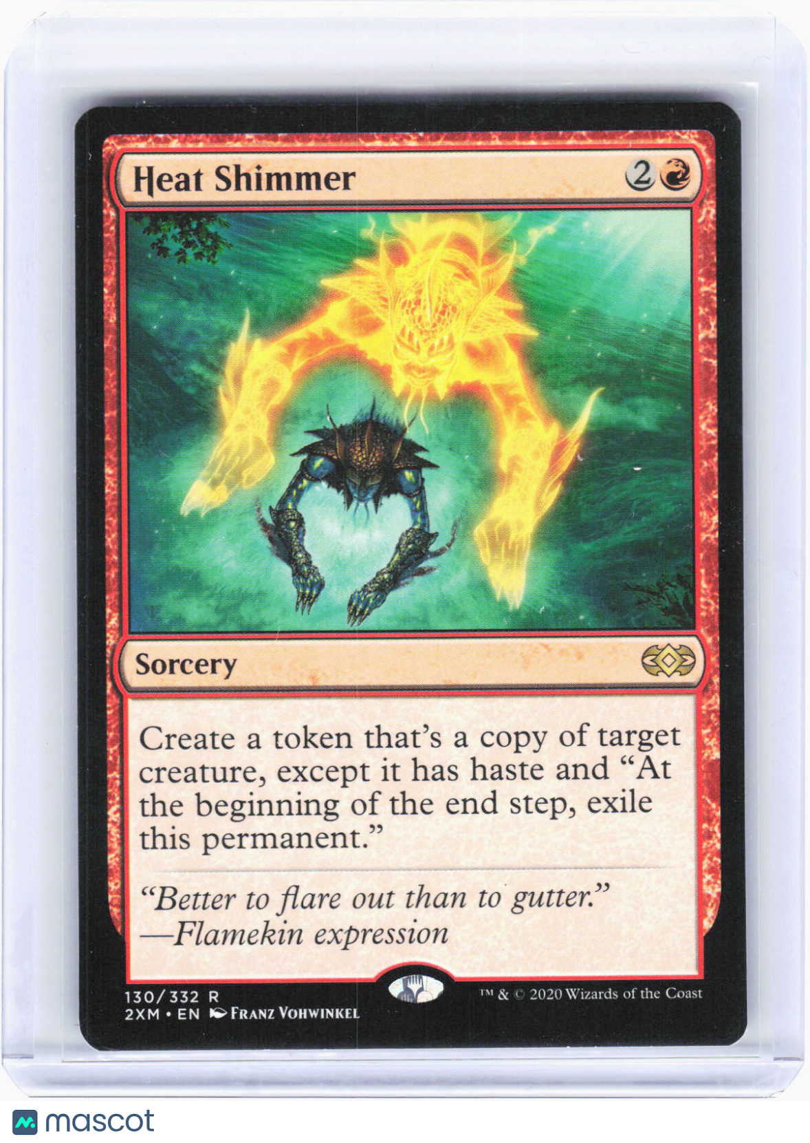 2020 Magic: The Gathering—Heat Shimmer #130 Double Masters—Rare Non-Foil