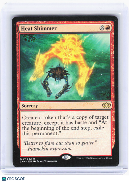 2020 Magic: The Gathering—Heat Shimmer #130 Double Masters—Rare Non-Foil