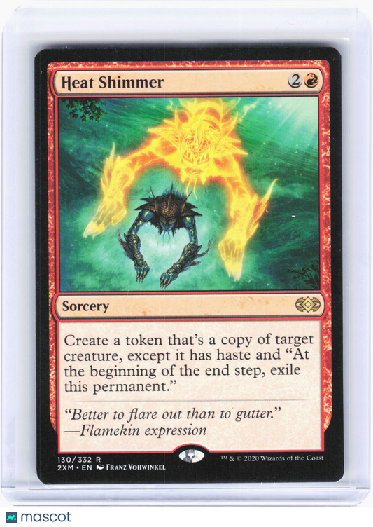 2020 Magic: The Gathering—Heat Shimmer #130 Double Masters—Rare Non-Foil