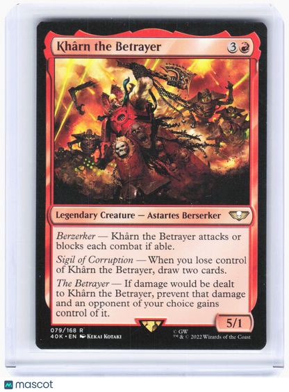 2022 Magic: The Gathering—Khârn the Betrayer #79 Warhammer 40,000—Rare Non-Foil