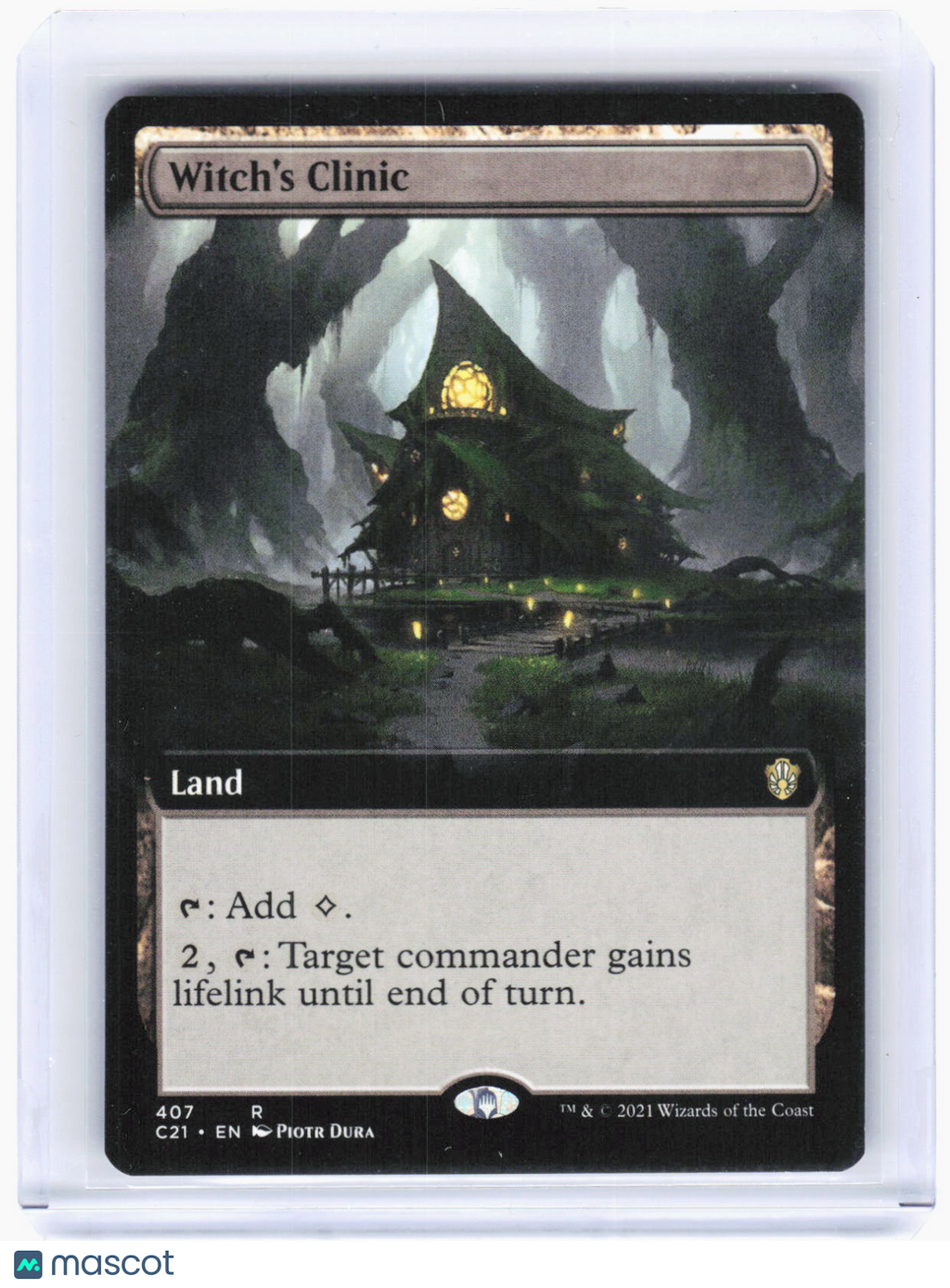 Magic: The Gathering—Witch's Clinic (Extended Art) #407 (C21)—Rare Non-Foil