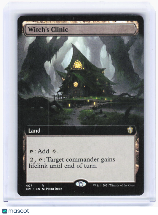 Magic: The Gathering—Witch's Clinic (Extended Art) #407 (C21)—Rare Non-Foil