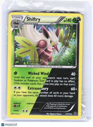 2016 Pokemon—Shiftry #11/114 Steam Siege—Promo Foil (Sealed)