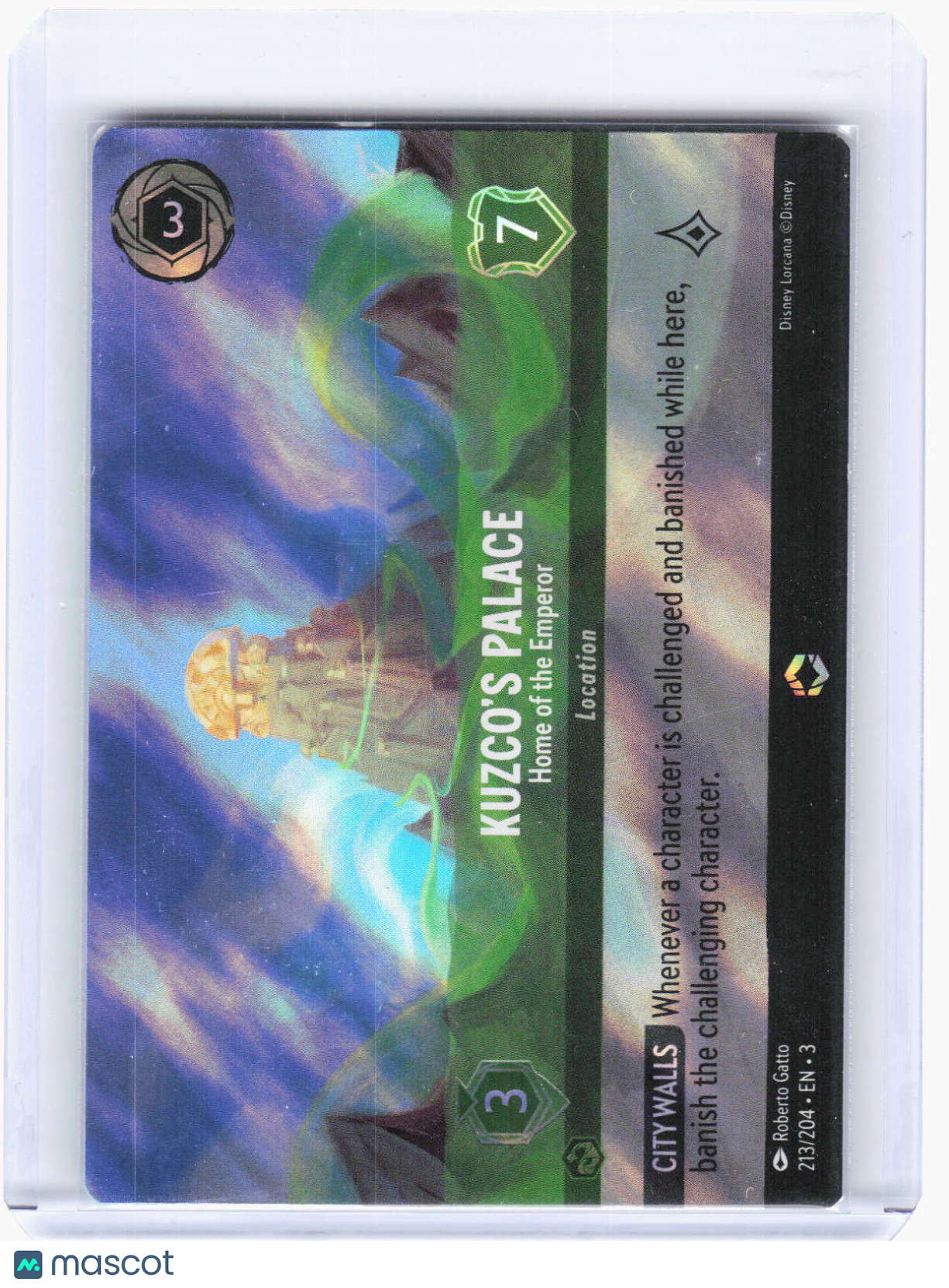 2024 Disney Lorcana—Kuzco's Palace - Home of the Emperor #213/204—Enchanted Foil