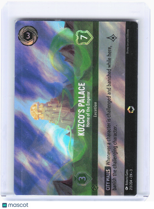 2024 Disney Lorcana—Kuzco's Palace - Home of the Emperor #213/204—Enchanted Foil