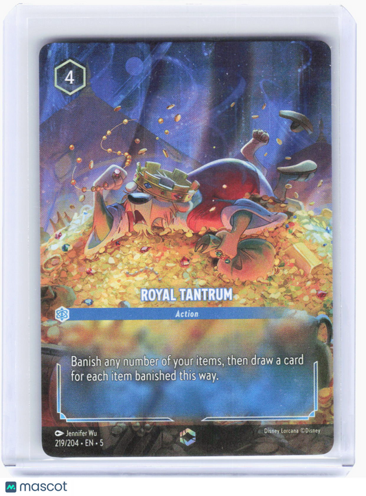 2024 Disney Lorcana—Royal Tantrum #219/204 Shimmering Skies—Enchanted Foil [LP]