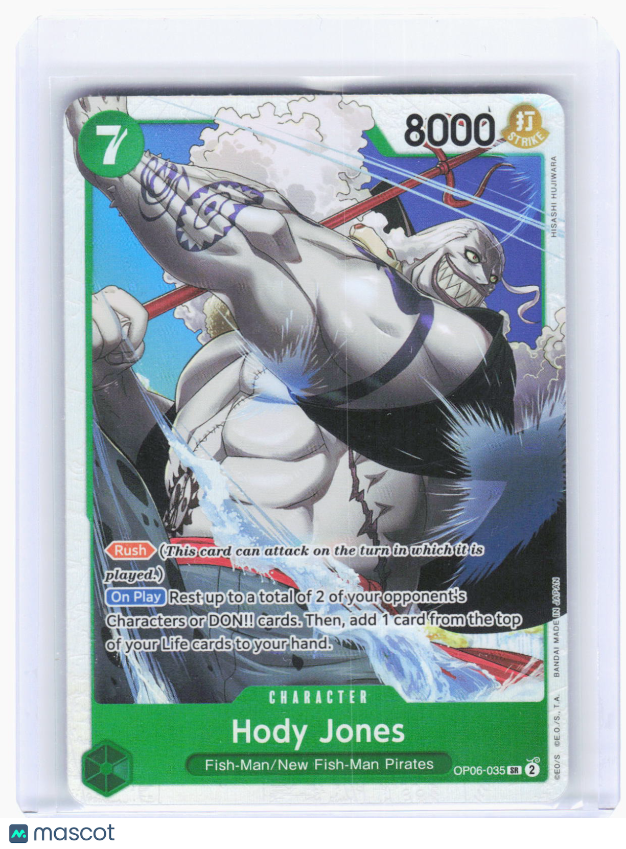 2025 One Piece TCG—Hody Jones #OP06-035 Wings of The Captain—Super Rare Holo