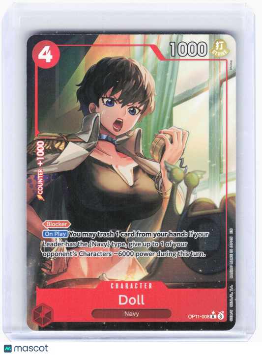 2025 One Piece TCG—Doll #OP11-008 A Fist of Divine Speed—Alternate Art Foil