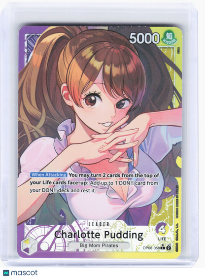 2025 One Piece TCG—Charlotte Pudding #OP08-058 Two Legends—Parallel Foil
