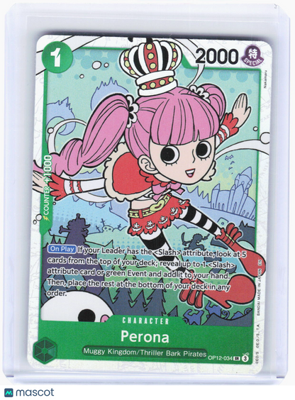 2025 One Piece TCG—Perona #OP12-034 Legacy of The Master—Super Rare Holo