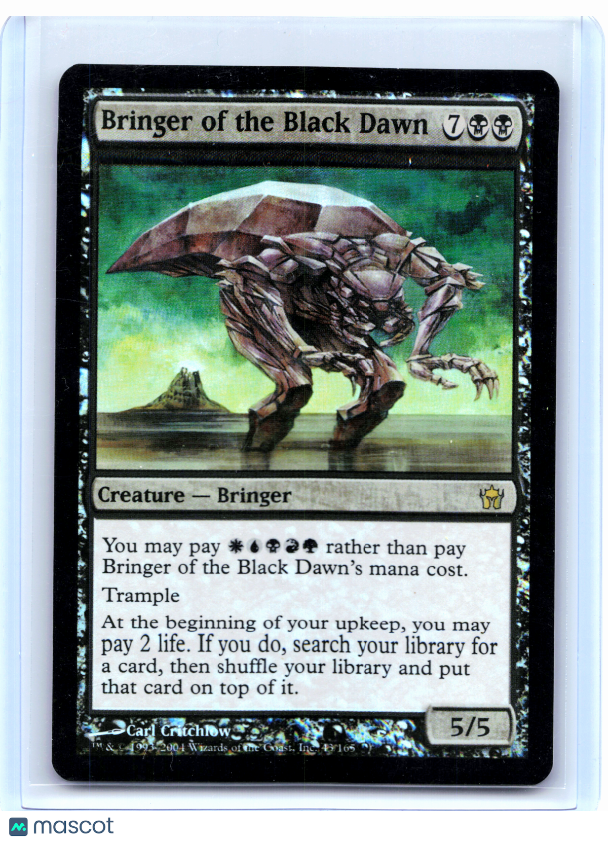 2004 Magic: The Gathering—Bringer of the Black Dawn #43 Fifth Dawn—Rare Foil