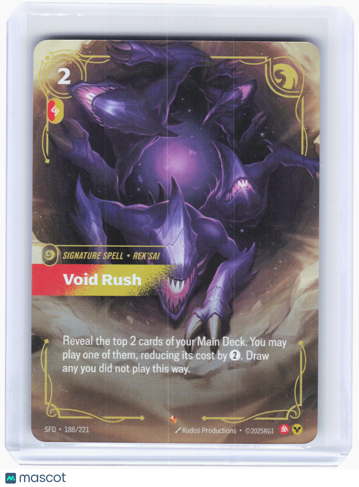 2025 Riftbound—Void Rush #188 Origins—Epic Foil