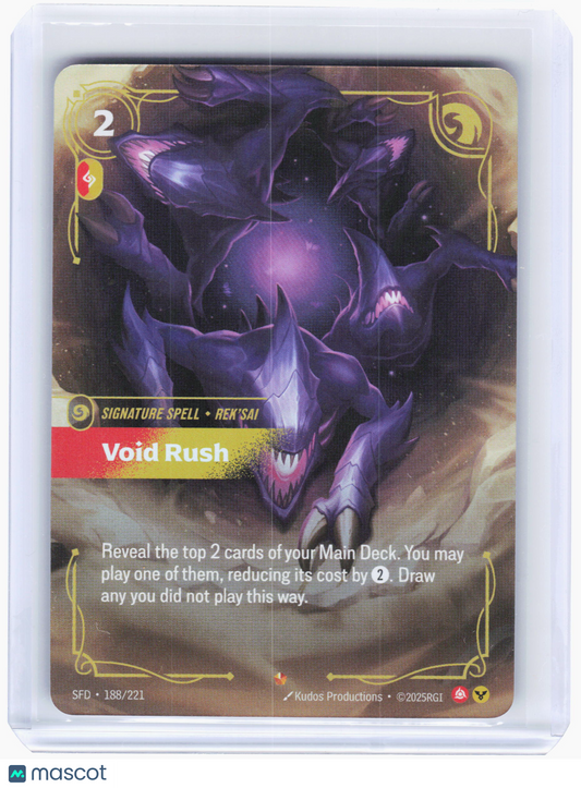 2025 Riftbound—Void Rush #188 Origins—Epic Foil