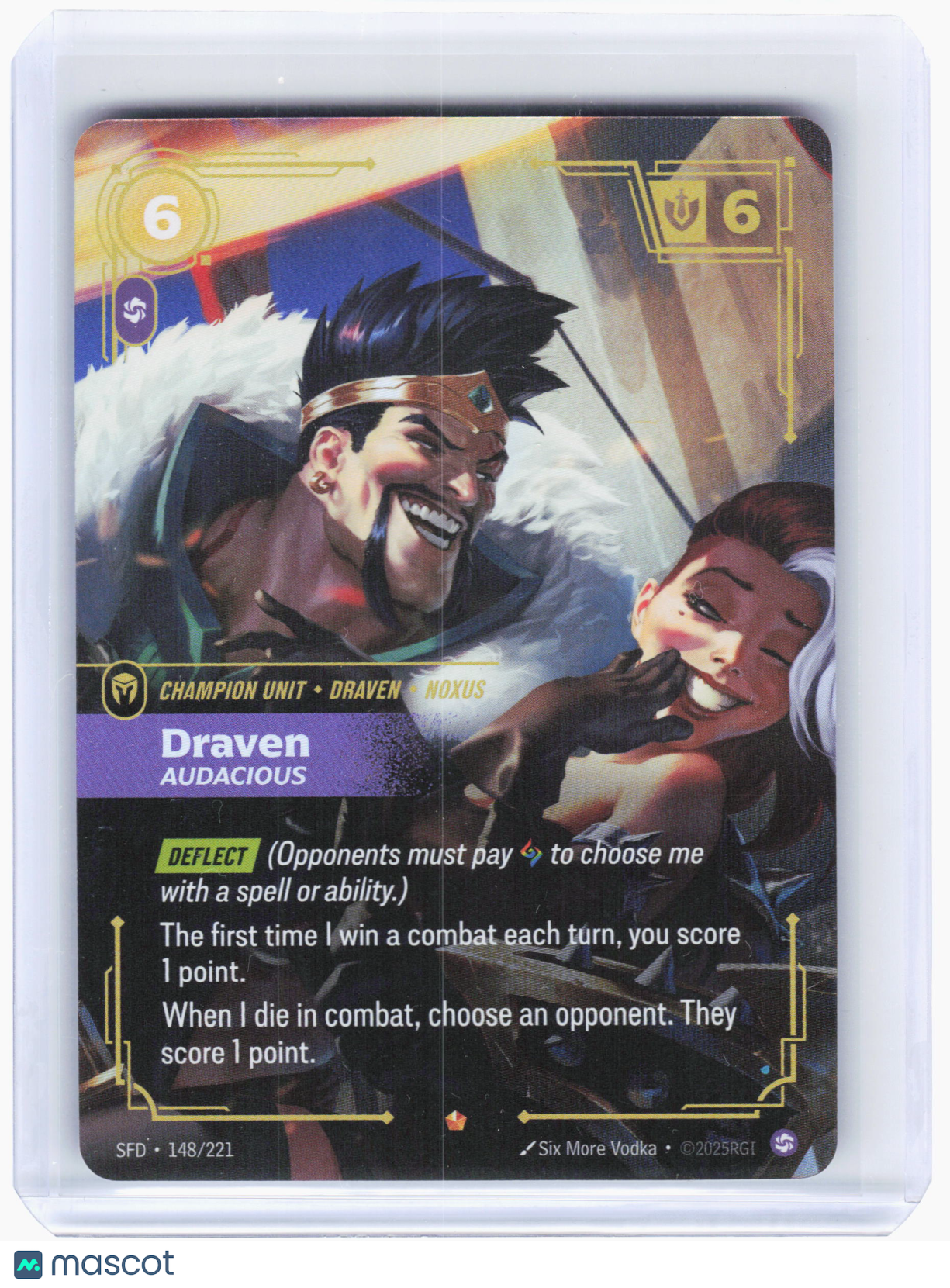 2026 Riftbound—Draven (Audacious) #148 Spiritforged—Epic Foil