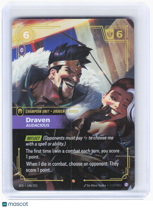 2026 Riftbound—Draven (Audacious) #148 Spiritforged—Epic Foil