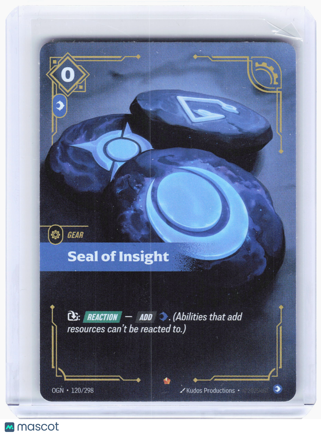 2025 Riftbound—Seal of Insight Origins—Epic Foil