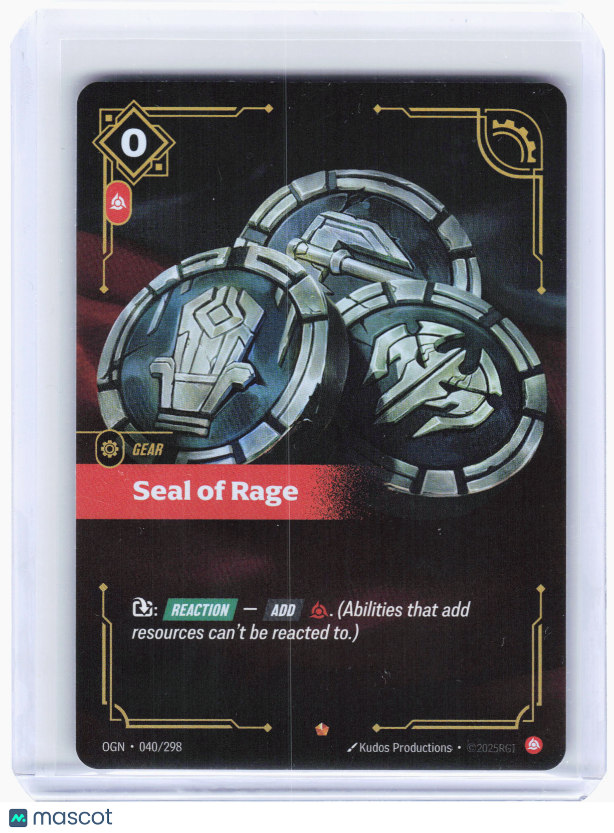 2025 Riftbound—Seal of Rage Origins—Epic Foil