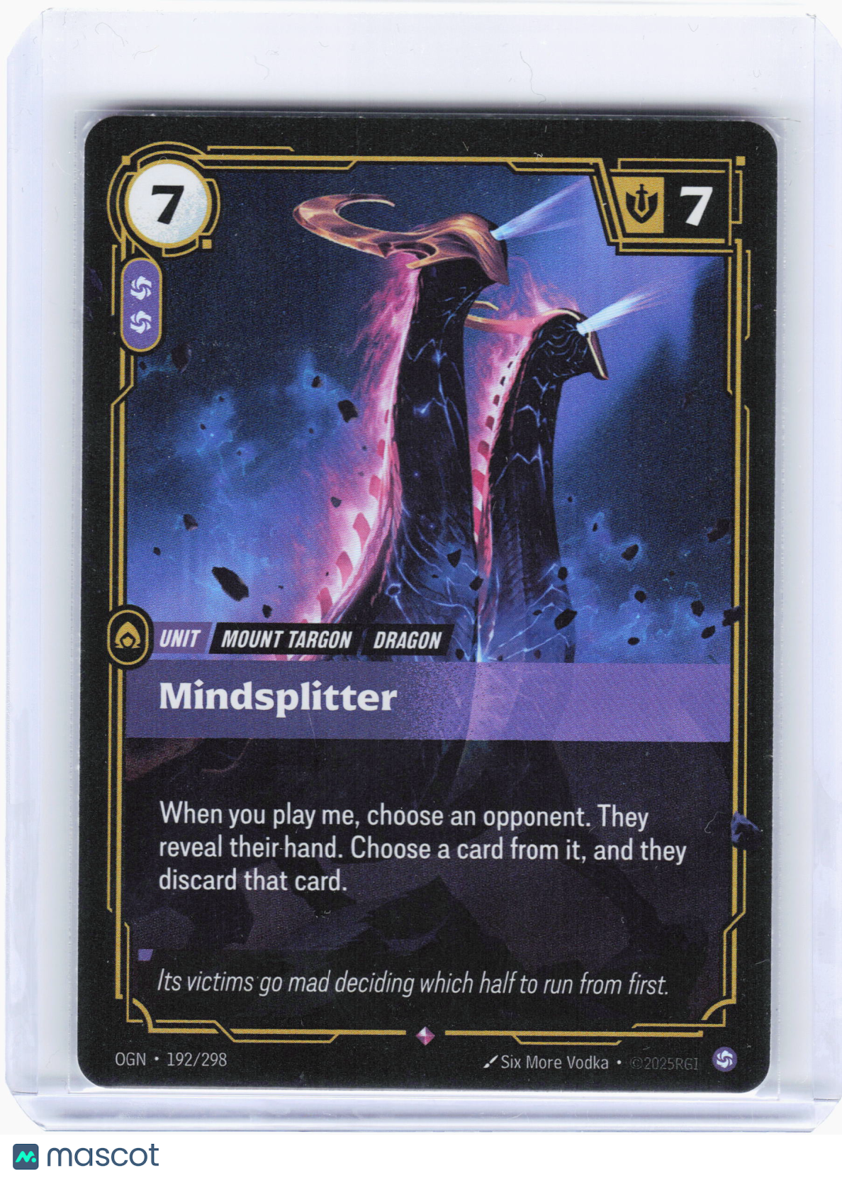 2025 Riftbound—Mindsplitter Origins—Rare Foil