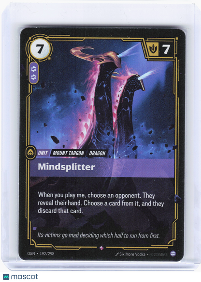 2025 Riftbound—Mindsplitter Origins—Rare Foil
