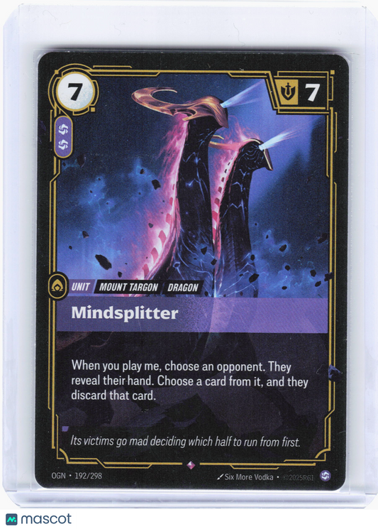 2025 Riftbound—Mindsplitter Origins—Rare Foil